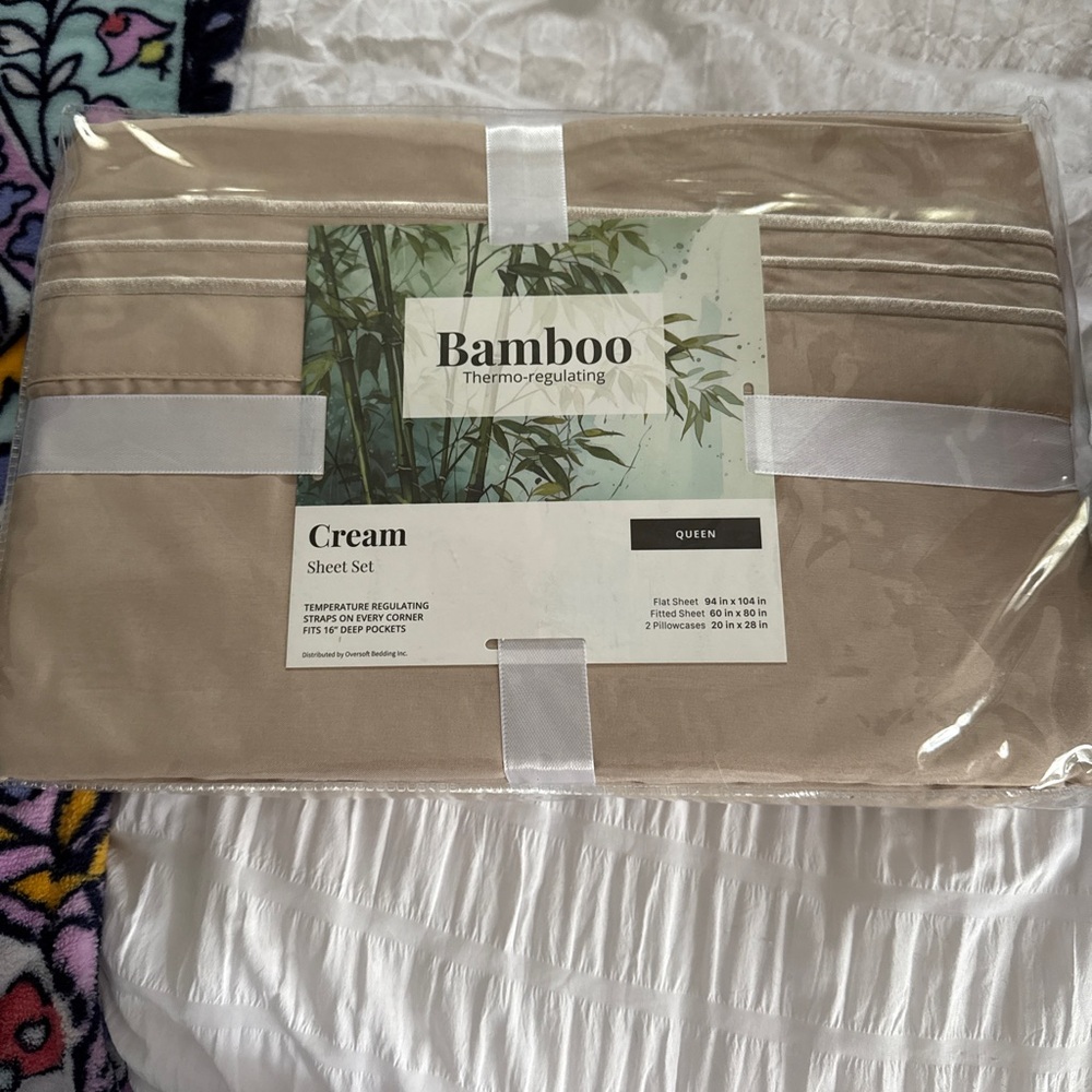 BAMBOO Cream Sheet Set
